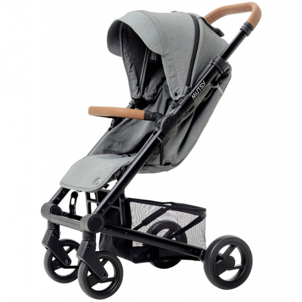 Изображение товара Детская коляска Mutsy NEXO Moss Grey с регулируемой спинкой и капором