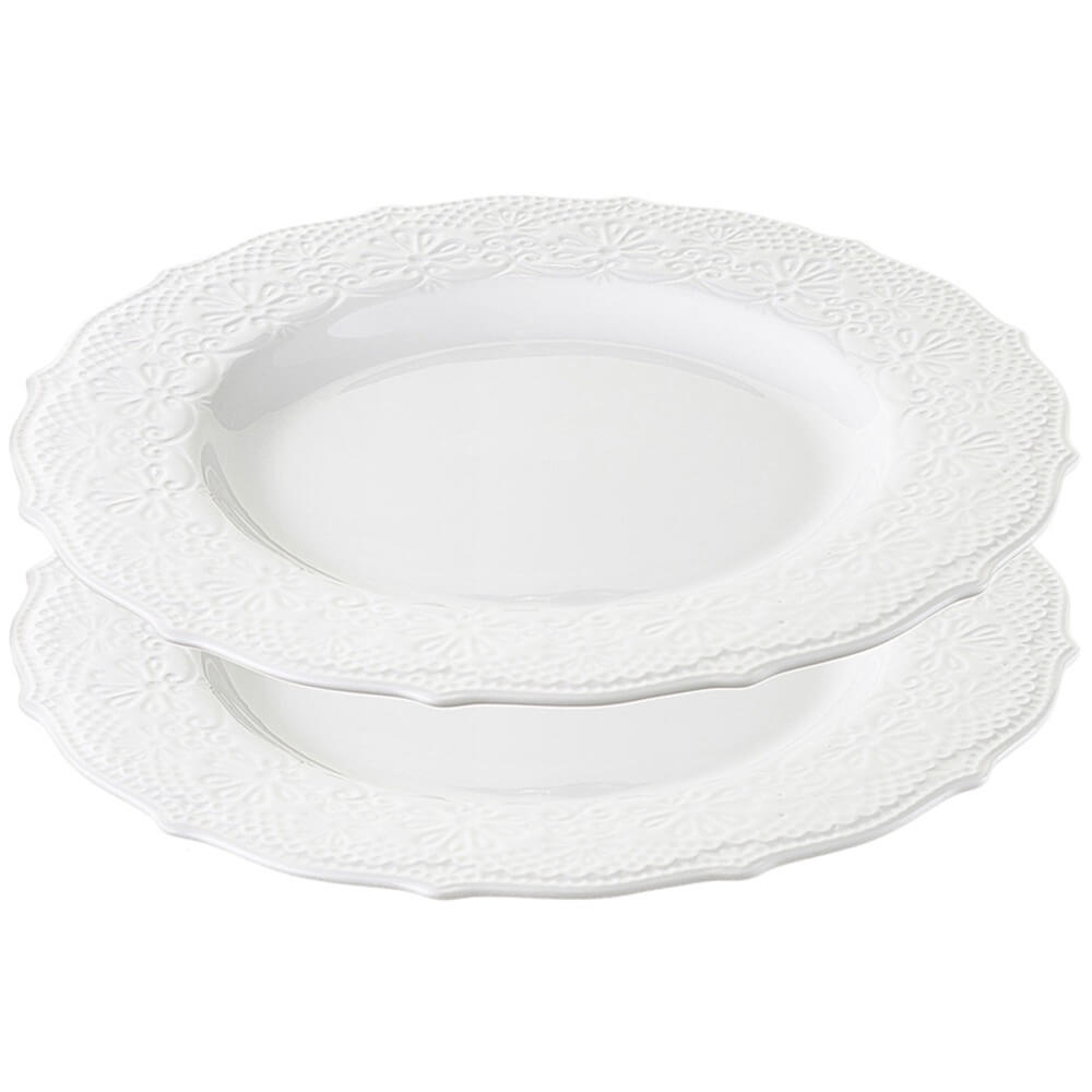 Изображение товара Набор тарелок Liberty Jones Tracery 2 шт фарфор 26 см белый