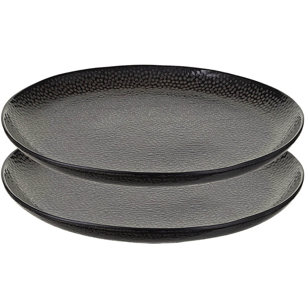 Изображение товара Набор тарелок Liberty Jones Dots 21 см каменная керамика черный 2 предмета