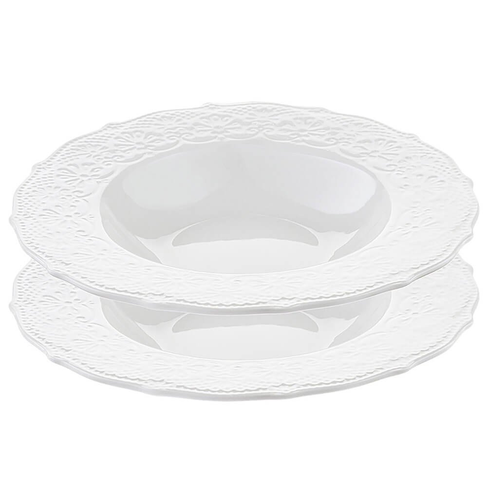 Изображение товара Набор тарелок Liberty Jones Tracery 2 шт 22 см фарфор белый
