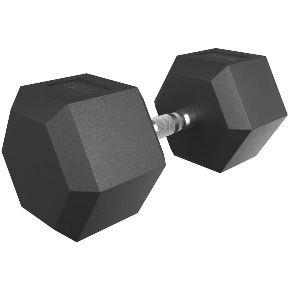 Изображение товара Гексагональная гантель UNIX Fit DBHEX45 для мышц рук 45 кг черная