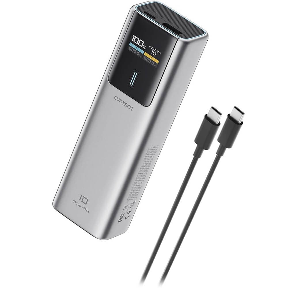 Купить Внешний аккумулятор Cuktech PB100P 10000 мАч Silver Grey в Москве