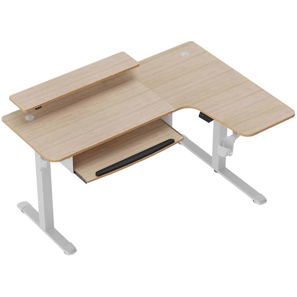 Изображение товара Игровой компьютерный стол Eureka ERK-EHD-L60R-MW L-образной формы