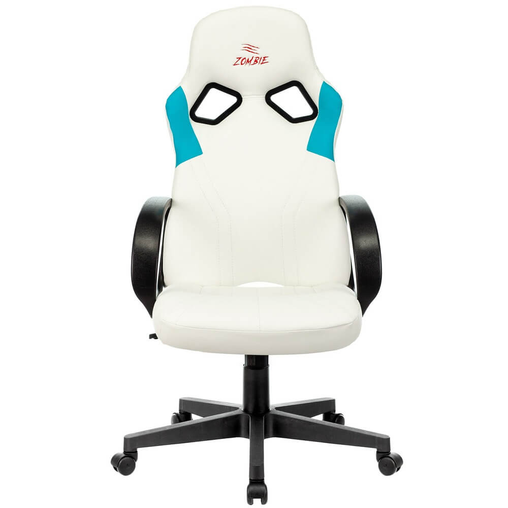 Изображение товара Компьютерное кресло Zombie Runner бело-голубое игровое эргономичное