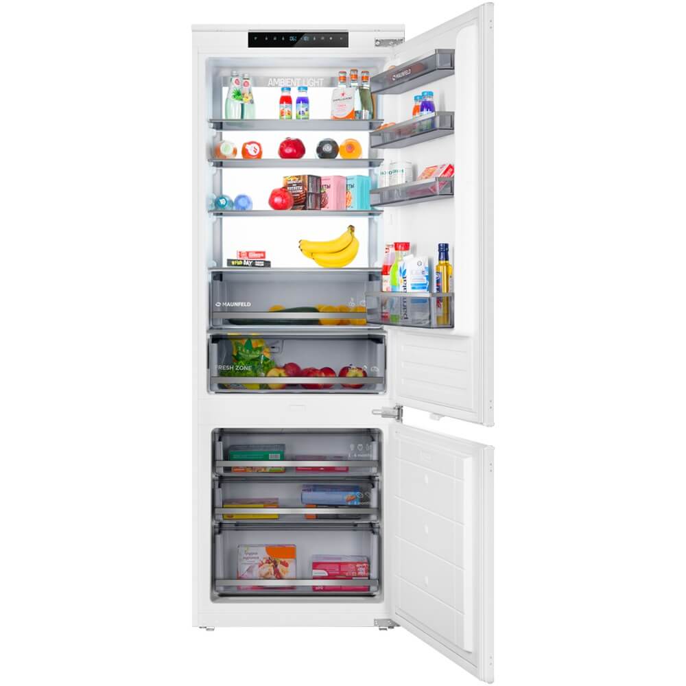 Изображение товара Встраиваемый холодильник Maunfeld MBF19369NFWGR LUX 257л 84л No Frost