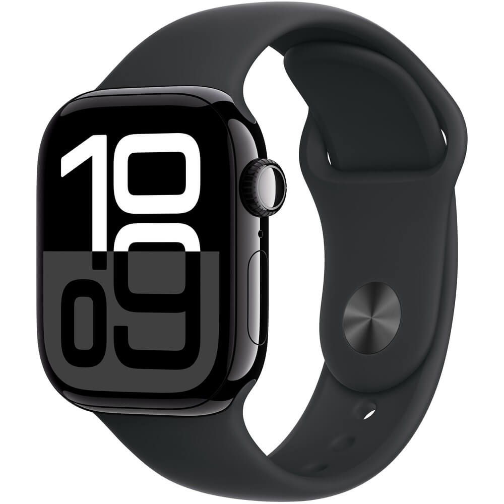 Изображение товара Apple Watch Series 10 42 мм черный глянец умные часы спорт ремешок
