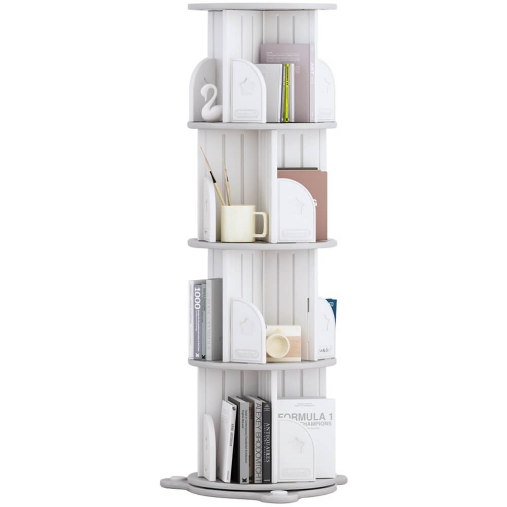 Изображение товара Стеллаж для книг UNIX Kids Star Grey PBSTSTAR4GY 4 яруса безопасный и легкий детский стеллаж