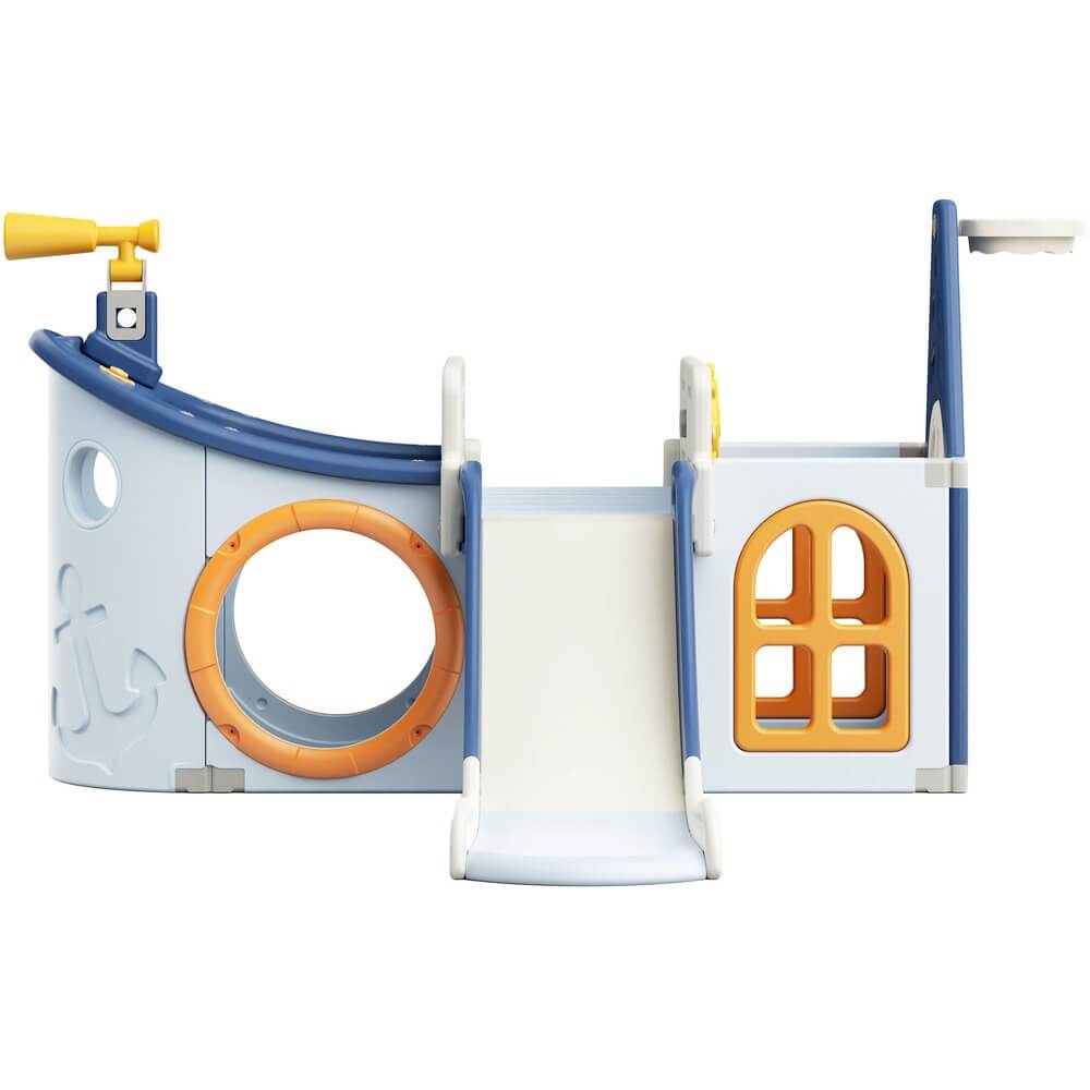 Изображение товара Разборной игровой комплекс UNIX Kids Pirate Blue с лестницей и скатом