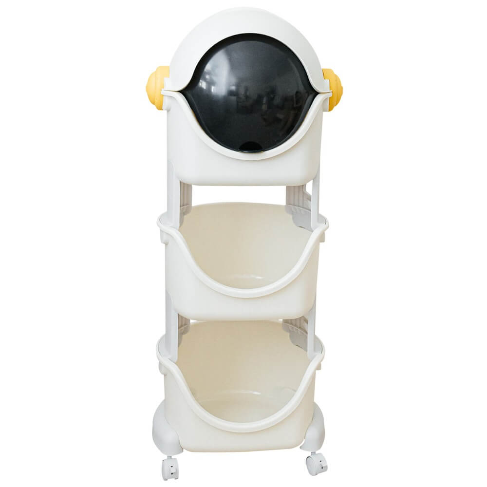 Изображение товара Детский стеллаж UNIX Kids Cosmo Grey PTSSPACE3GRY для хранения игрушек и книг
