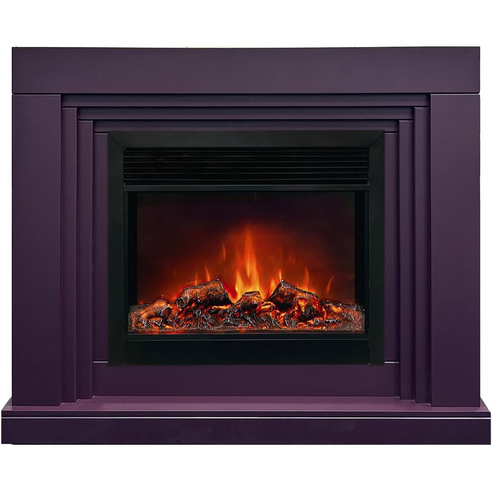 Изображение товара Электрокамин RealFlame Stanley 26 PLUM + Moonblaze Deluxe-S LT BL напольный