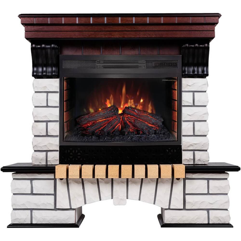 Изображение товара Электрокамин RealFlame Country 25 AO + Firefield 25 SIR напольный комплект