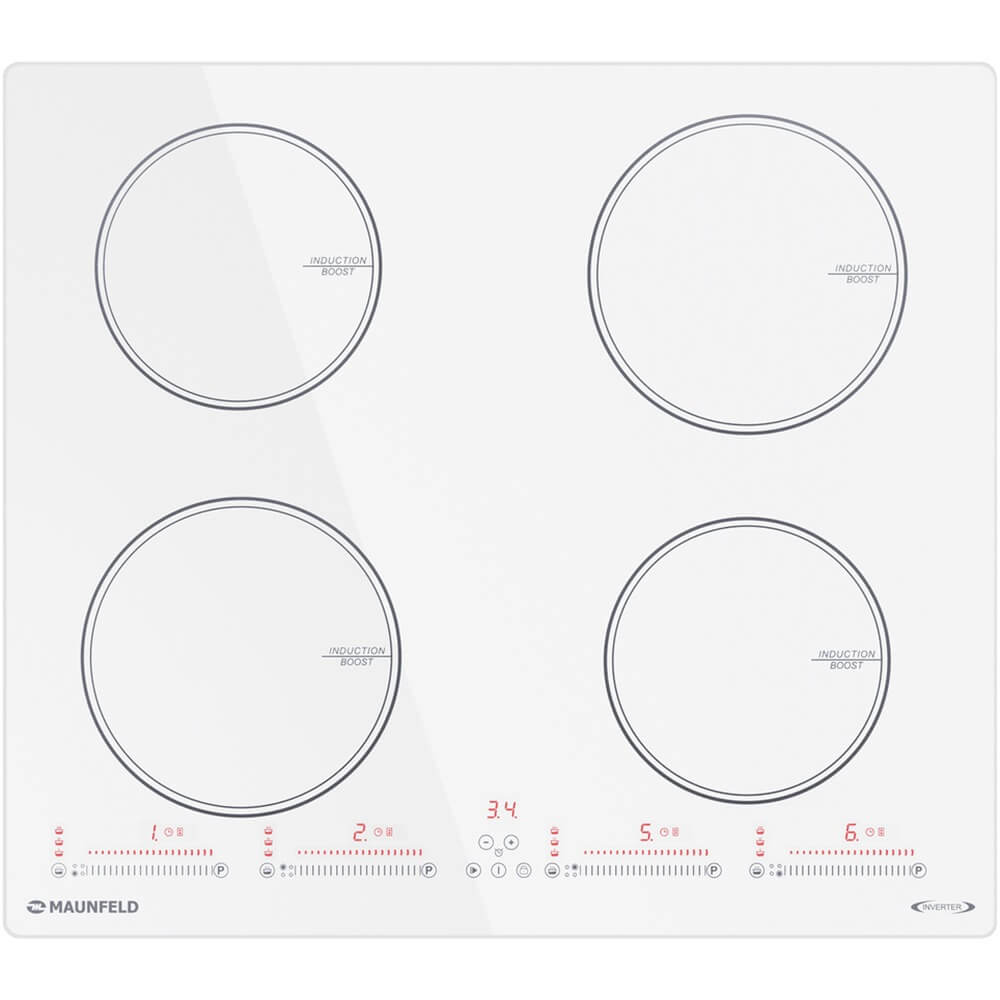 Изображение товара Варочная поверхность Maunfeld CVI594SWH Inverter индукционная стеклокерамика белая