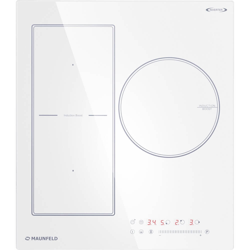 Изображение товара Варочная поверхность Maunfeld CVI453SBWH Inverter индукционная белая с сенсорными регуляторами