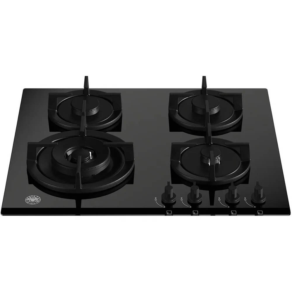 Изображение товара Варочная поверхность Bertazzoni P604LMODGNE газовая стеклянная черная