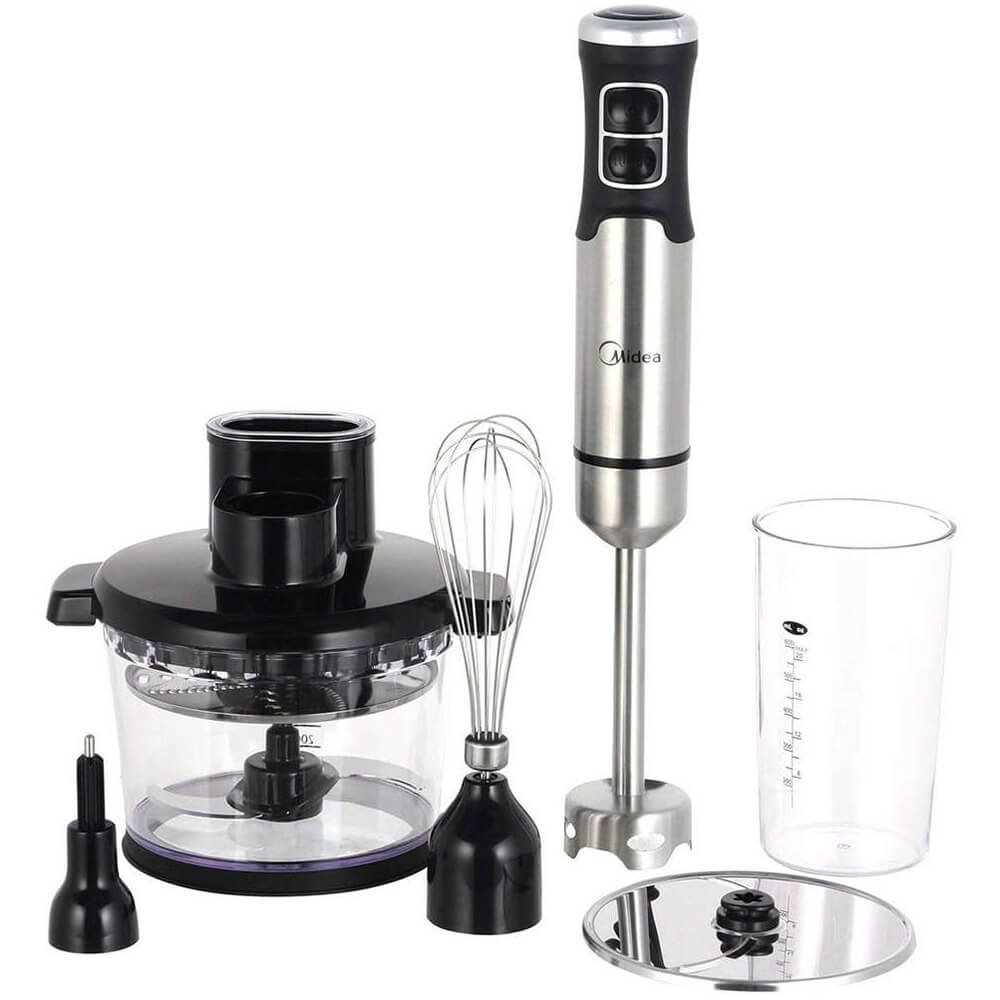 Изображение товара Мощный погружной блендер Midea MC-BL801 с насадками и функциями