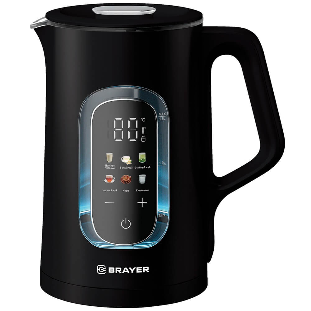 Изображение товара Электрический чайник Brayer BR6101 с регулируемой температурой 1.5 л