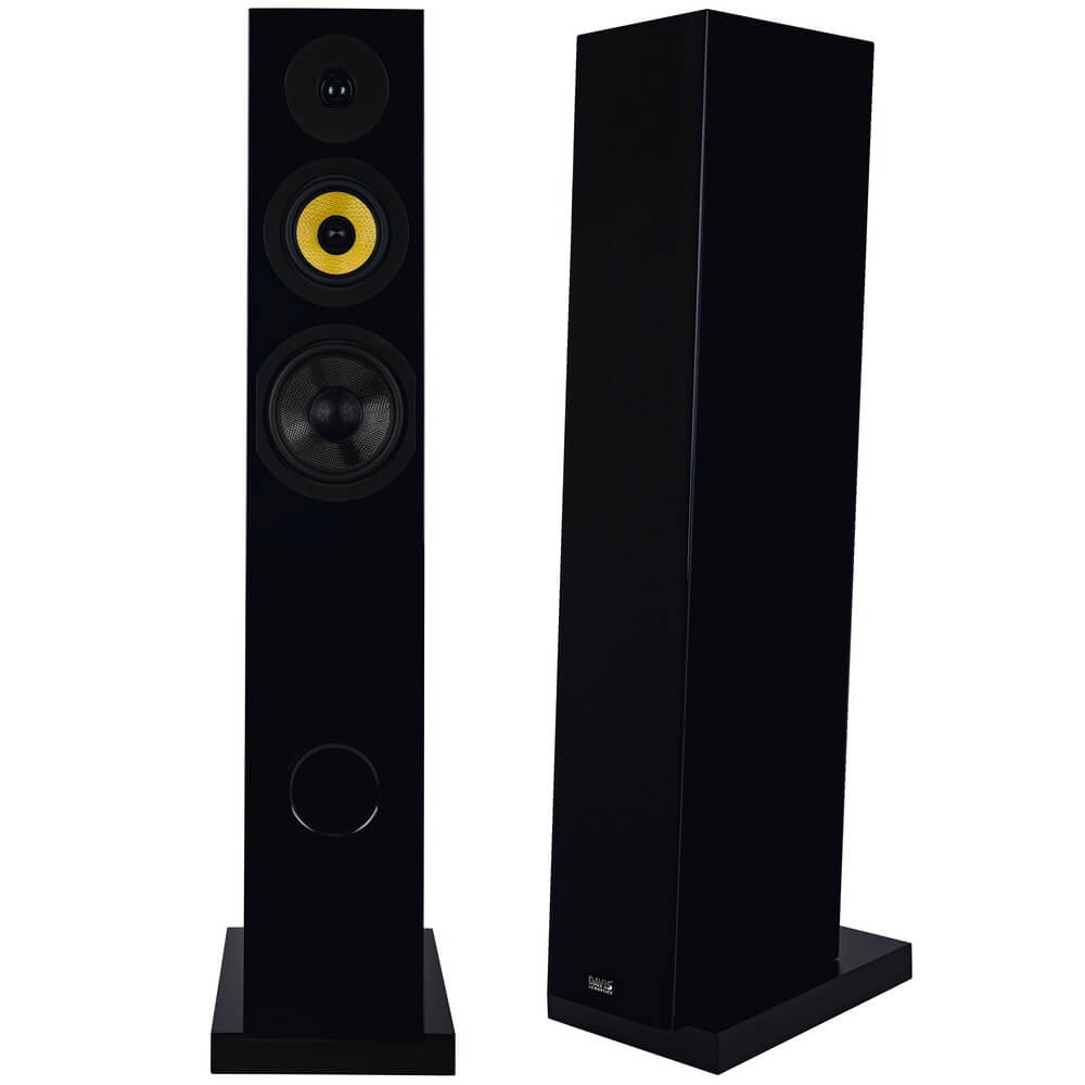 Изображение товара Давиэтс Акустическая система Courbet 7 Black High Gloss напольный фронтальный динамик