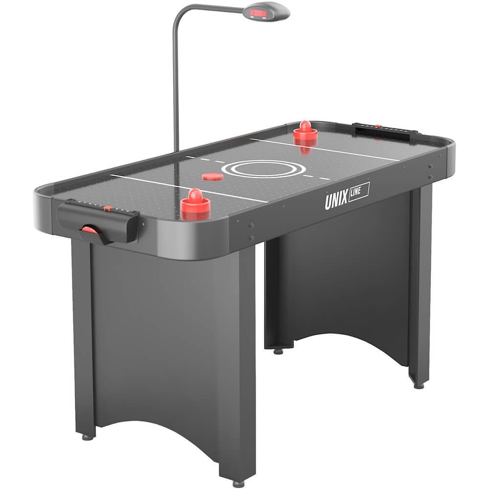 Изображение товара Стол для аэрохоккея UNIX Line GTH142X64EBK с электронным табло и мощным компрессором