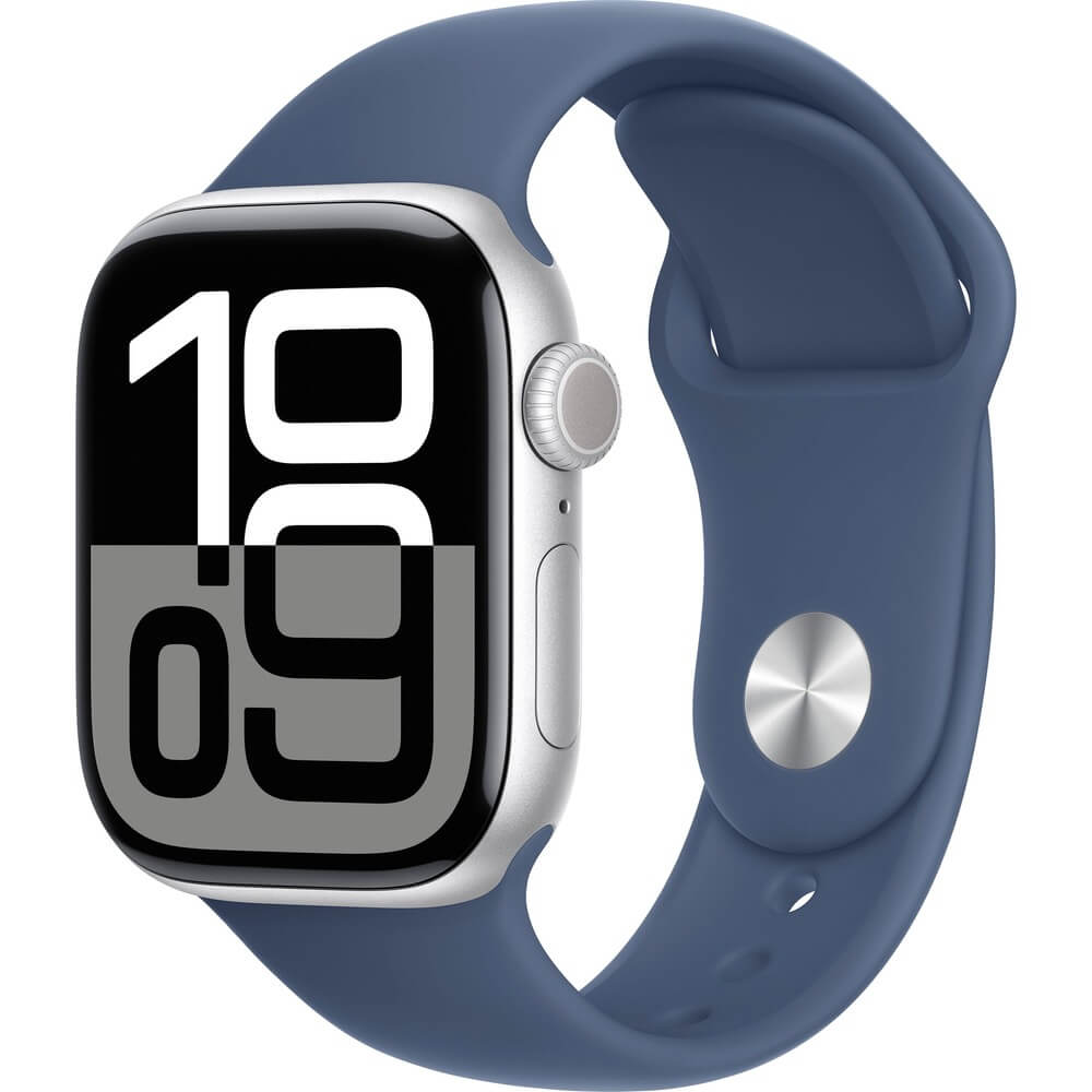 Изображение товара Apple Watch Series 10 42 мм Серебристые смарт-часы с спортивным ремешком