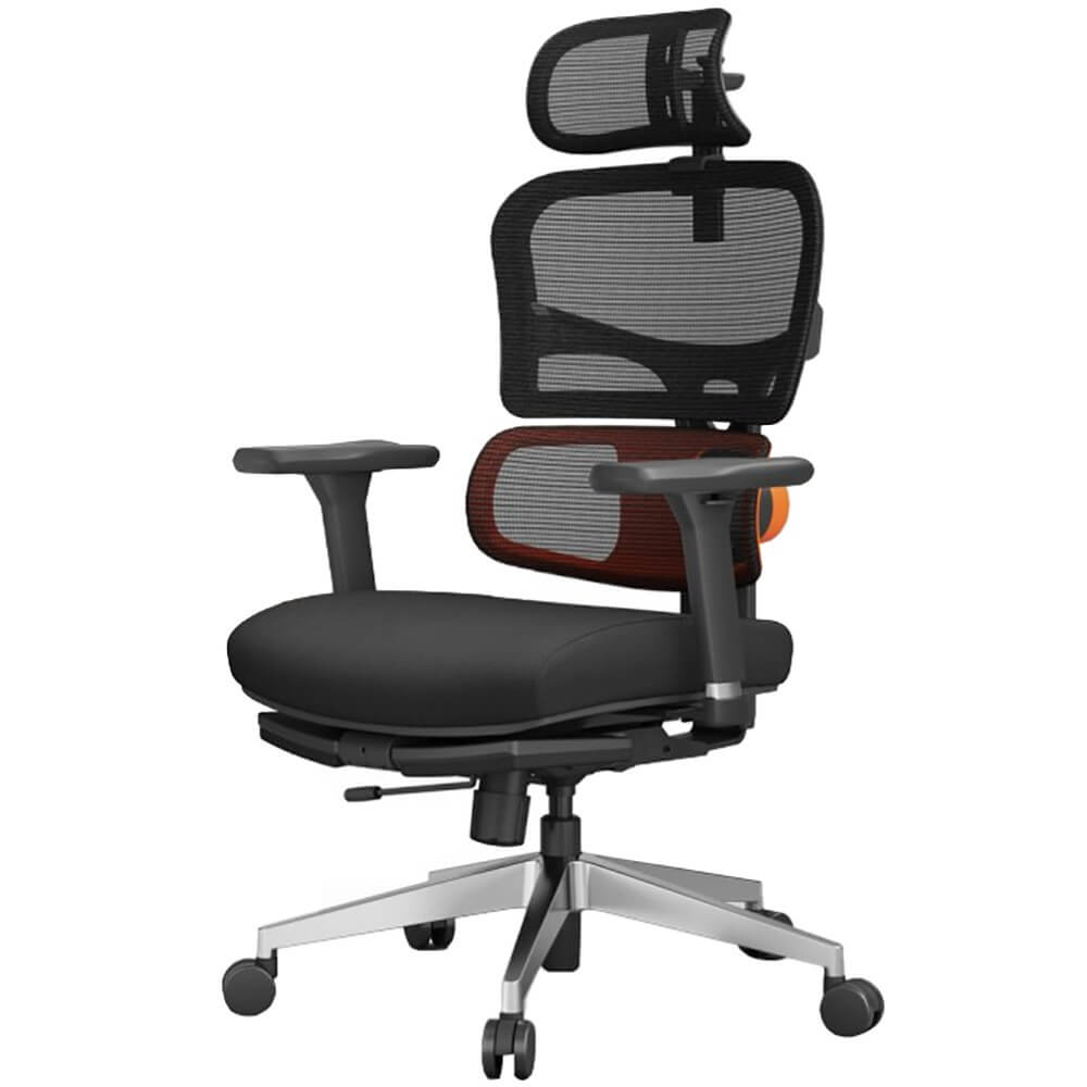 Изображение товара Эргономичное компьютерное кресло FoxGear NETZ модель X чёрное