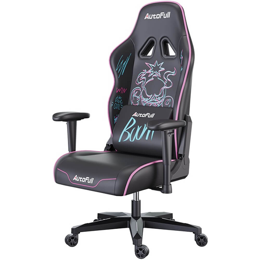 Изображение товара Компьютерное кресло Autofull C3 Чёрное Игровое Экокожа Регулировка