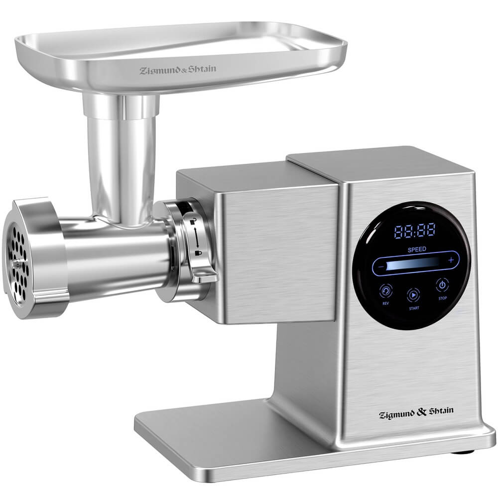 Изображение товара Мясорубка Zigmund Shtain ZMG-055 мощная электронная с насадками