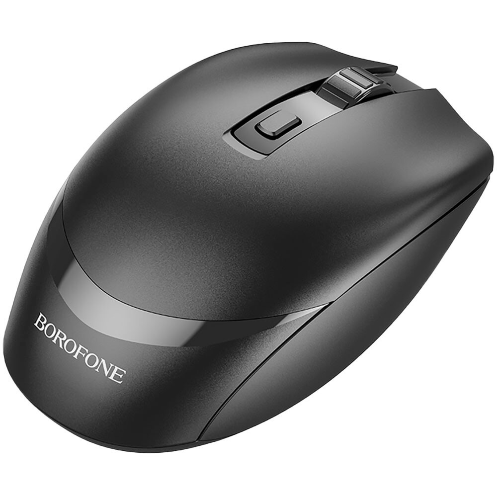 Изображение товара Беспроводная компьютерная мышь Borofone BG7 Platinum с регулируемым DPI черная