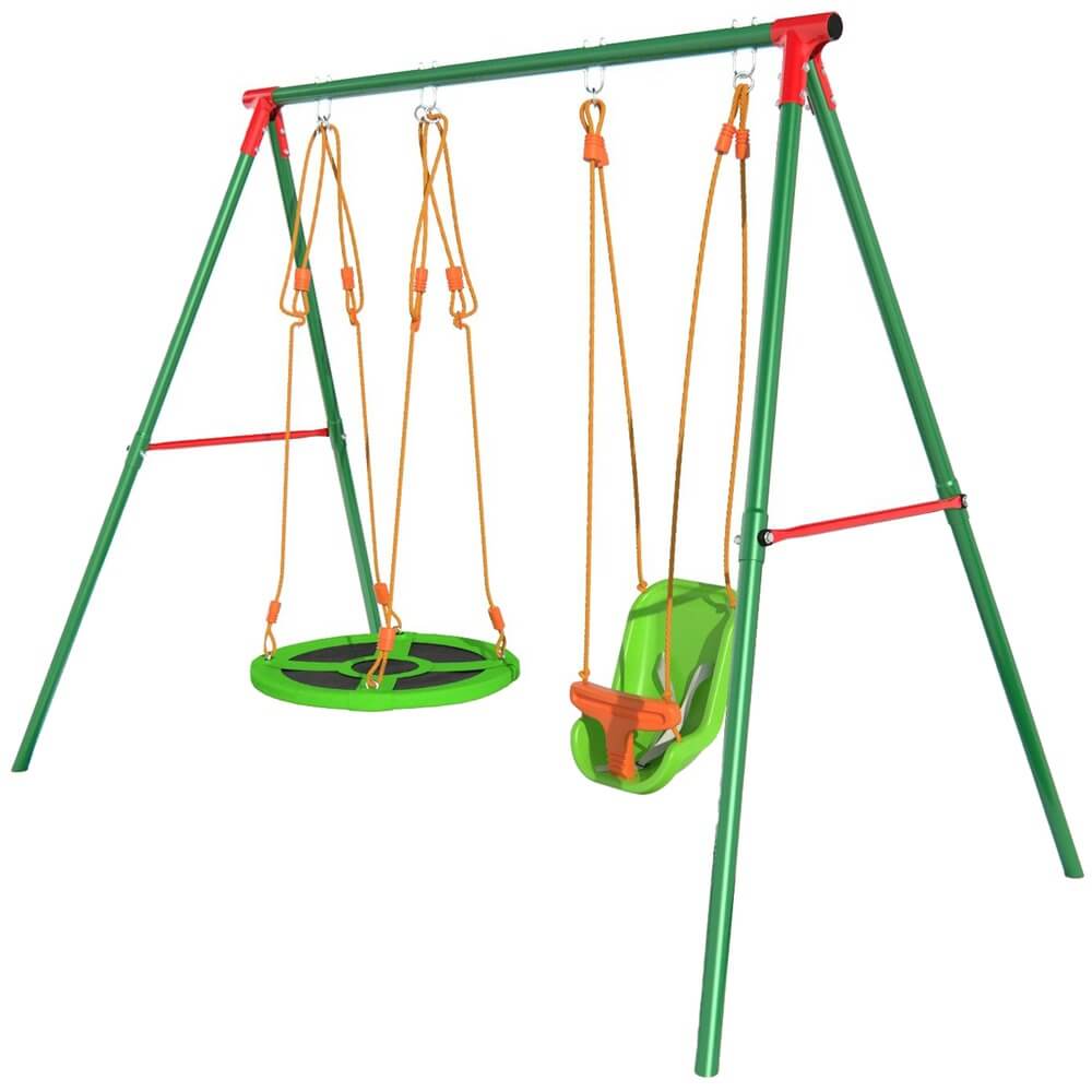 Изображение товара Игровой комплекс DFC RBS-01 для детей от 18 месяцев до 10 лет с качелями и ремнями безопасности