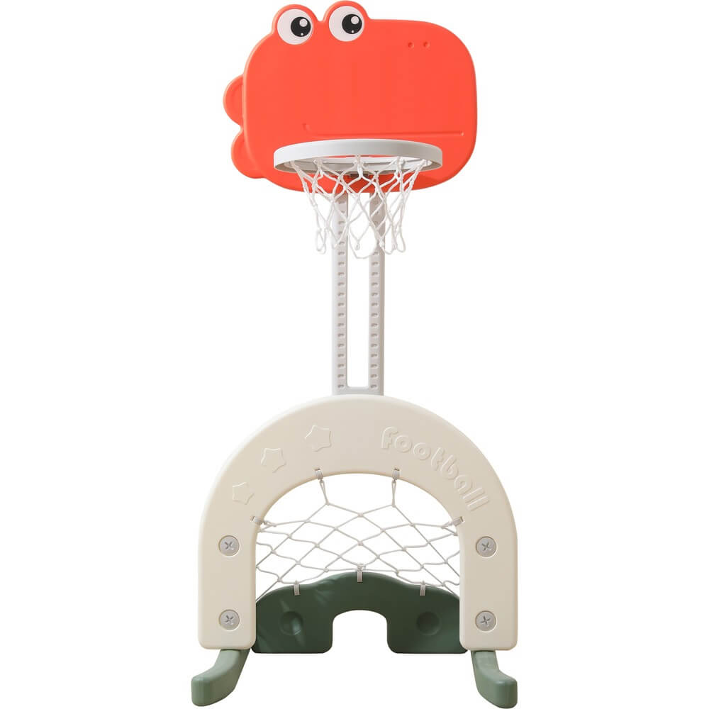 Изображение товара Баскетбольная стойка UNIX Kids Dino 3в1 для детей от 10 месяцев
