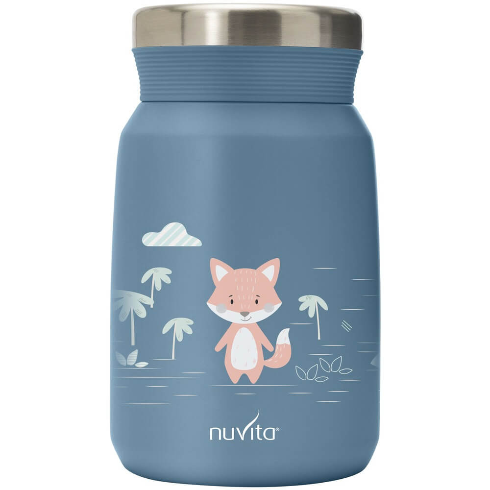 Изображение товара Детский термос Nuvita 4472 Blue 0.5 л вакуум с защитой от протекания