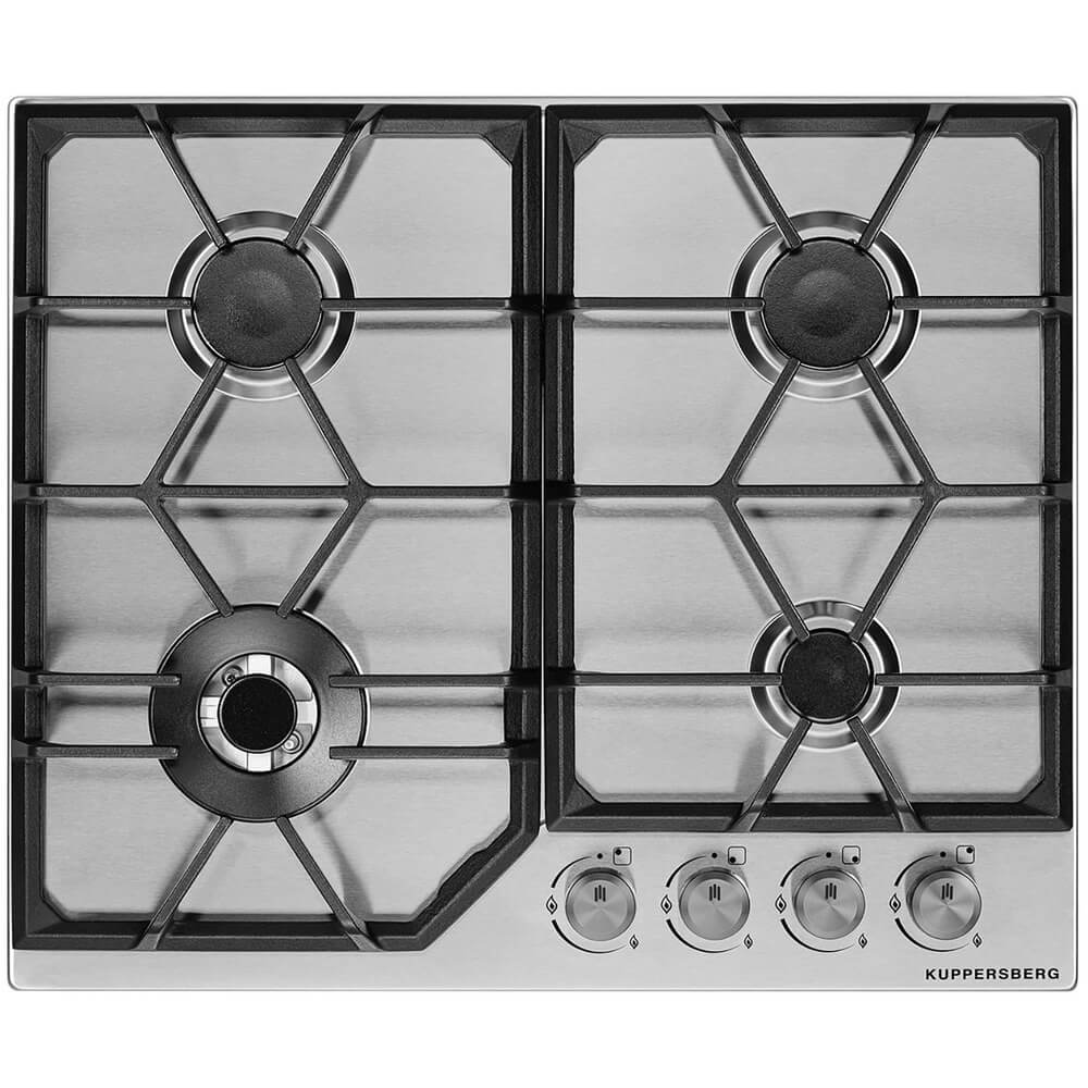 Изображение товара Газовая варочная поверхность Kuppersberg FS 62 X 4 конфорки нержавеющая сталь