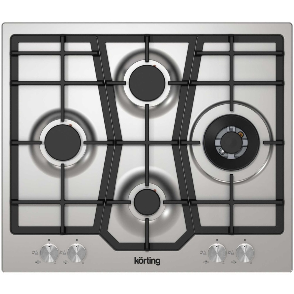 Изображение товара Газовая варочная поверхность Korting HG 631 CTX Crystal 4 конфорки автоматический электроподжиг сов