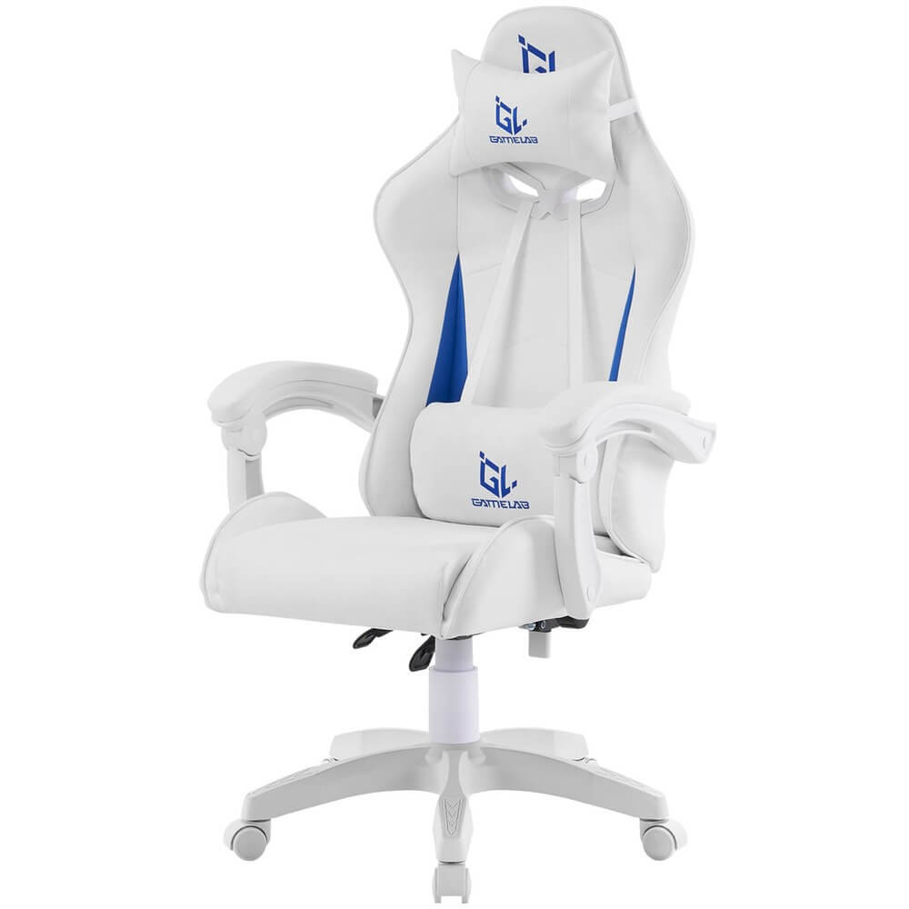 Изображение товара Компьютерное кресло GameLab Tetra White-Blue GL-429 для геймеров и работы