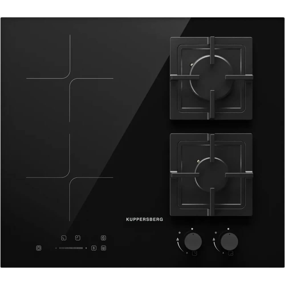 Изображение товара Варочная поверхность Kuppersberg IGS 601 4 конфорки индукция и газ черный