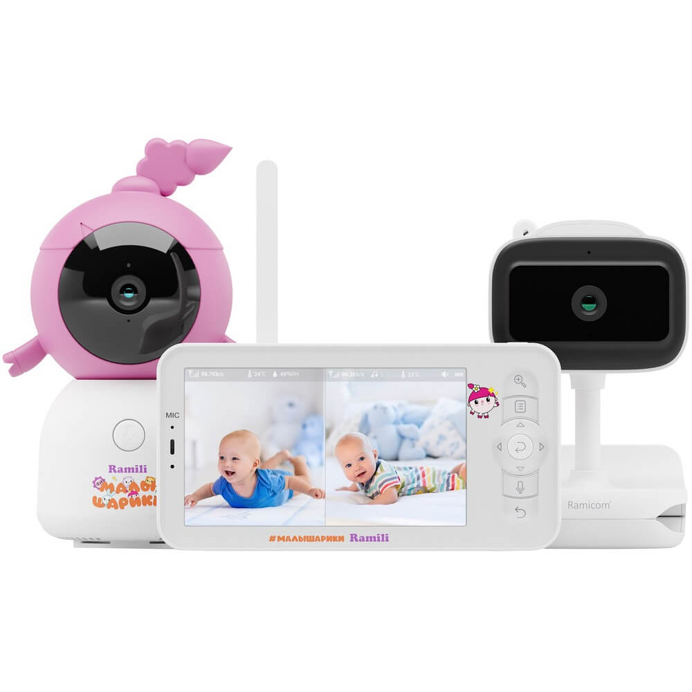 Изображение товара Видеоняня Ramili Baby RV100NUSHAVRC400C с 2 камерами и мобильным управлением