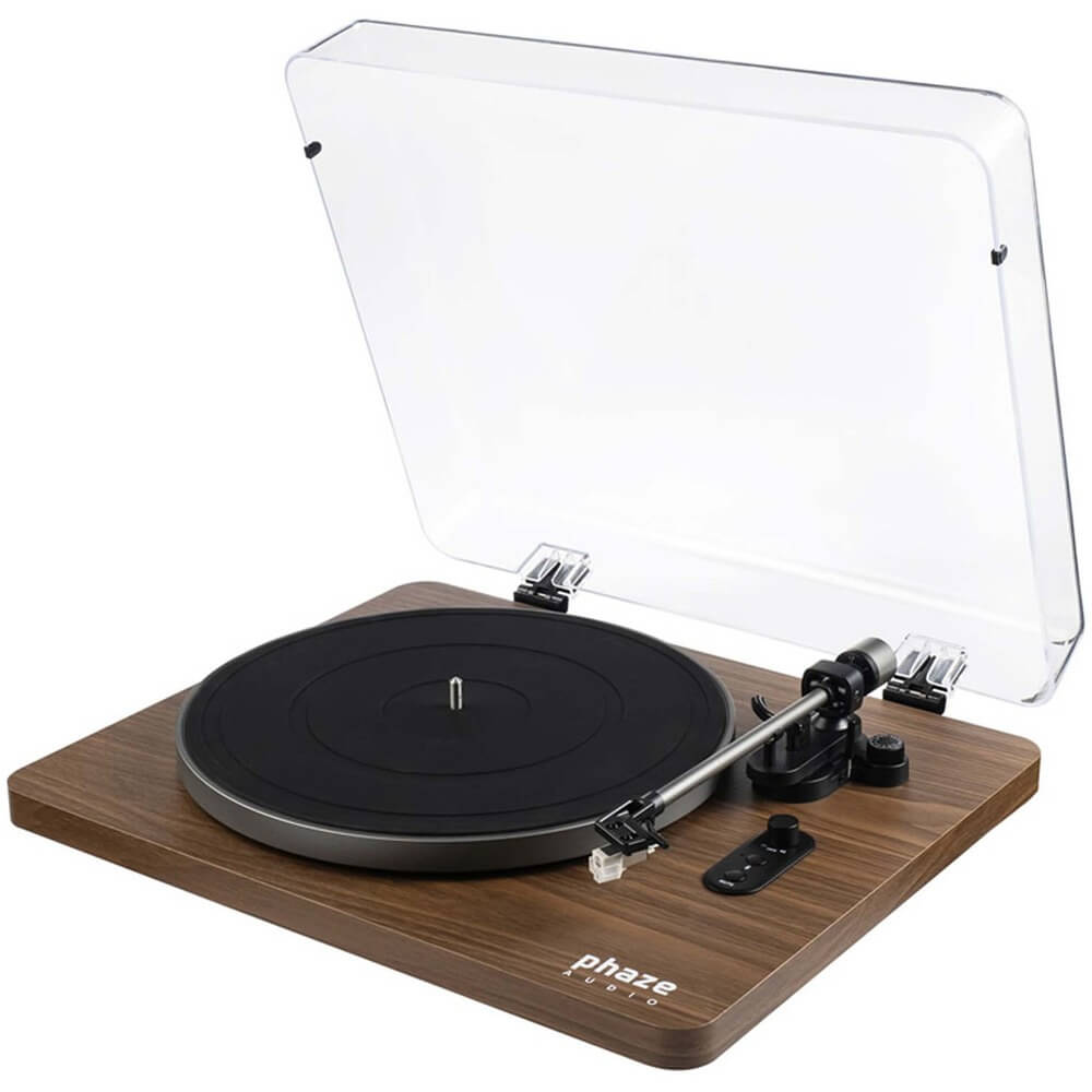 Изображение товара Проигрыватель виниловых пластинок Phaze Audio Diana Walnut с Bluetooth и встроенным фонокорректором