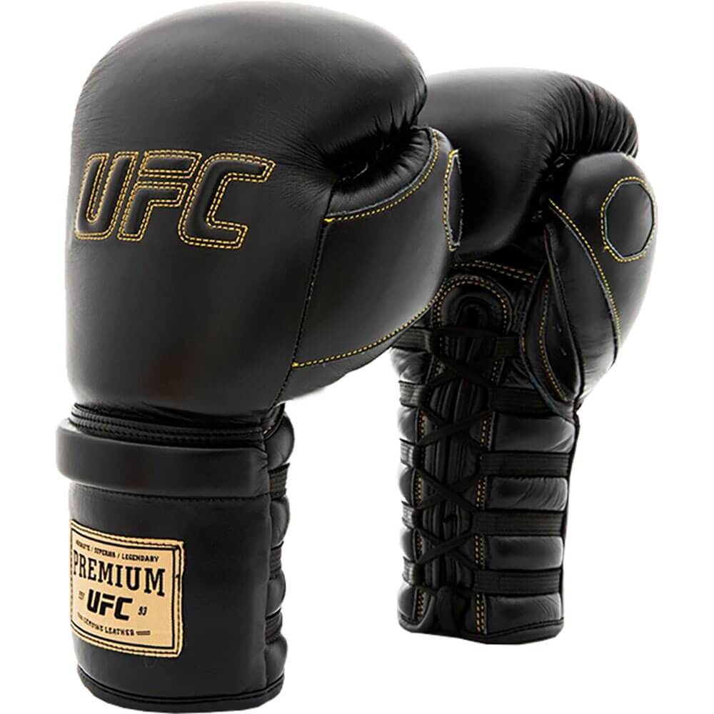 Изображение товара Премиальные тренировочные перчатки UFC 18 Oz Black UHK-75047 для бокса