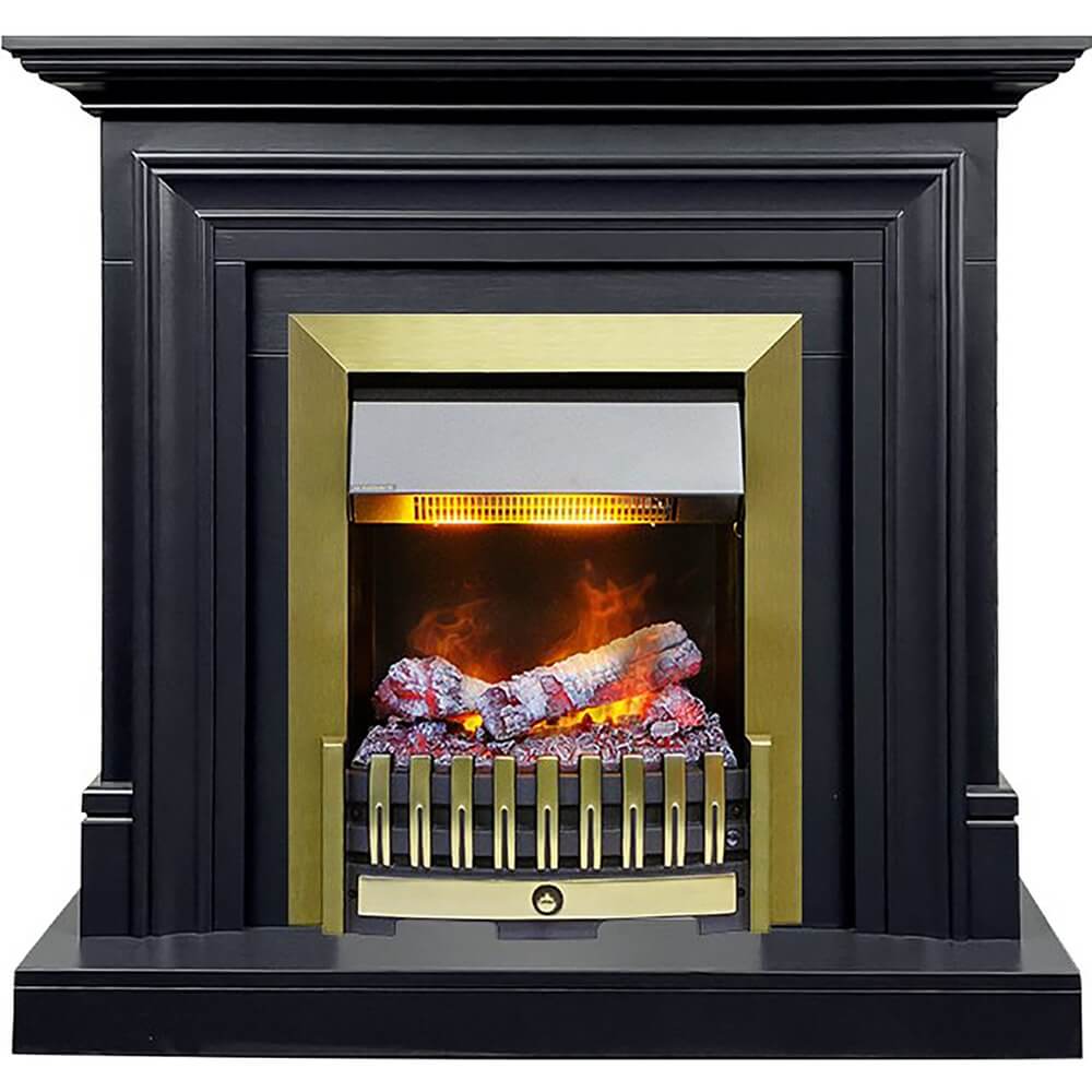 Изображение товара Электрокамин Dimplex Bradford серый графит с комплектом Danville Antique Brass FB2