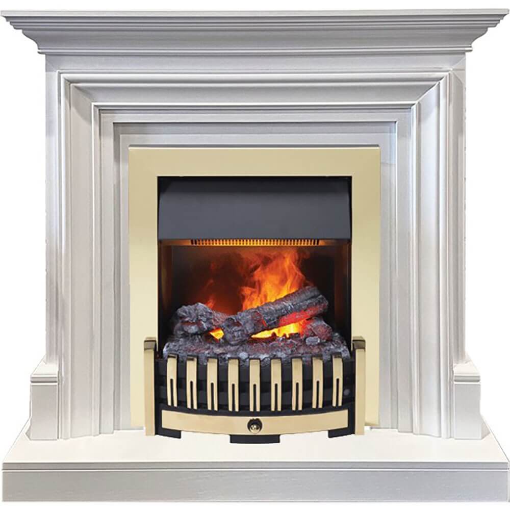 Изображение товара Электрокамин Dimplex Bradford с моделями Danville Brass FB2 для напольного размещения