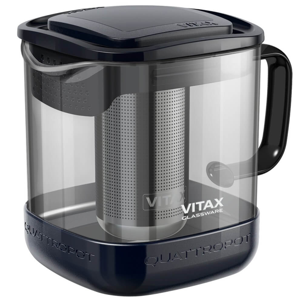 Изображение товара Заварочный чайник Vitax VX-3316 Quattropot 0.6 л боросиликатное стекло