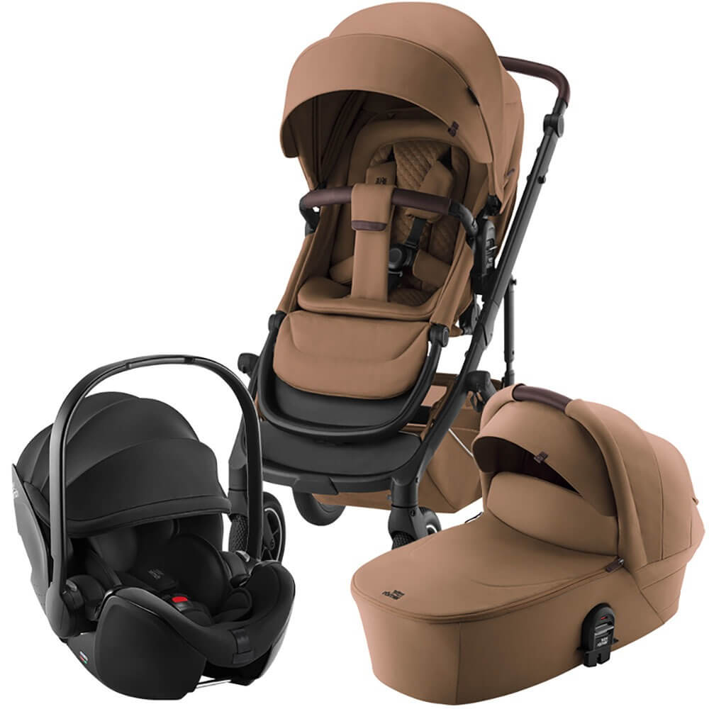 Изображение товара Детский набор коляска Britax Roemer Smile 5Z Lux и автокресло Baby-Safe Pro Space Black