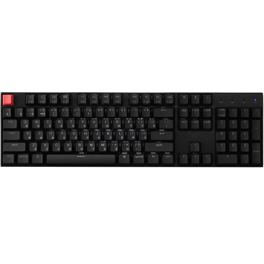 Изображение товара Клавиатура Keychron K10 Version 2 QMK White LED Red Switch проводная и беспроводная