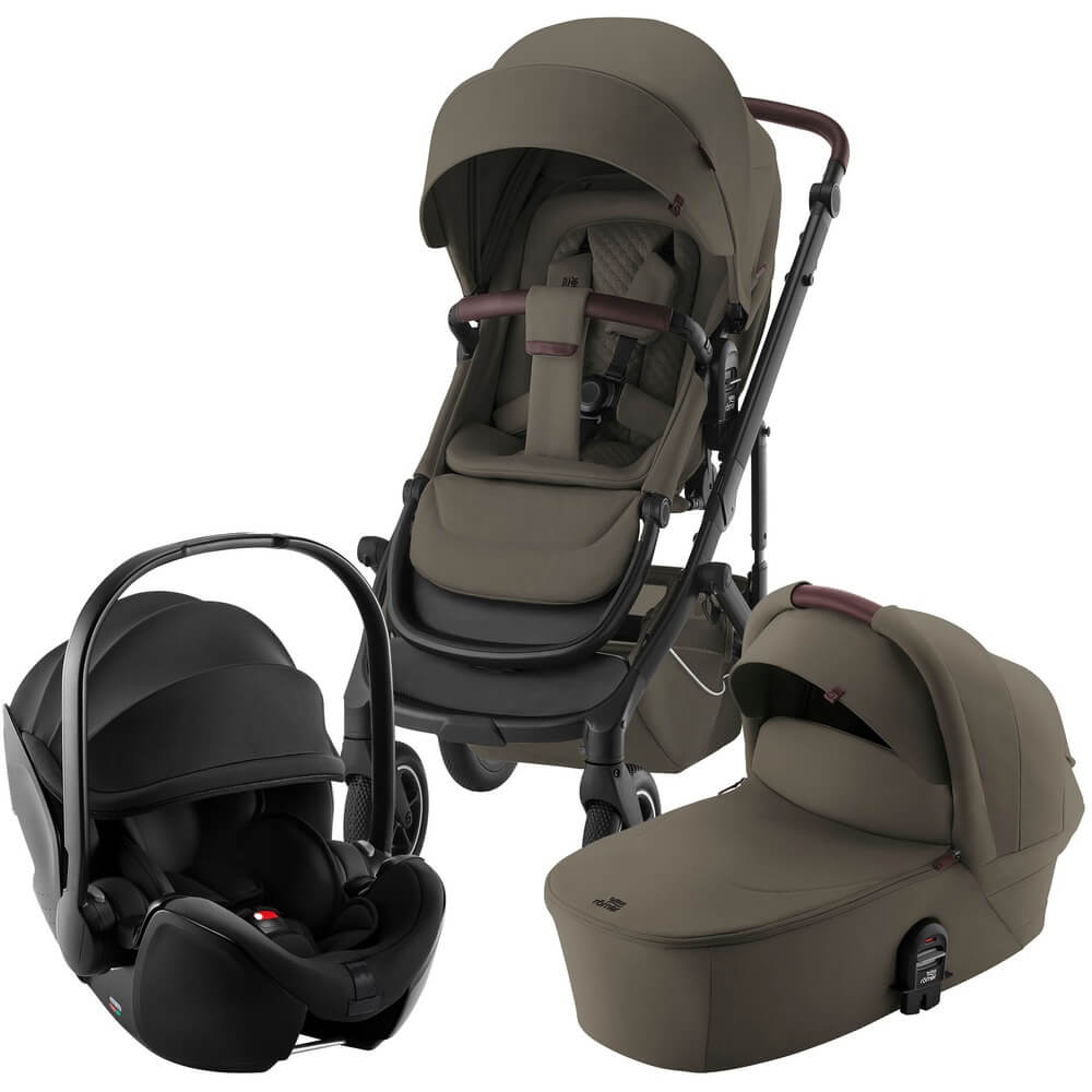 Изображение товара Детский набор коляска с автокреслом Britax Roemer Smile 5Z Lux Urban Olive