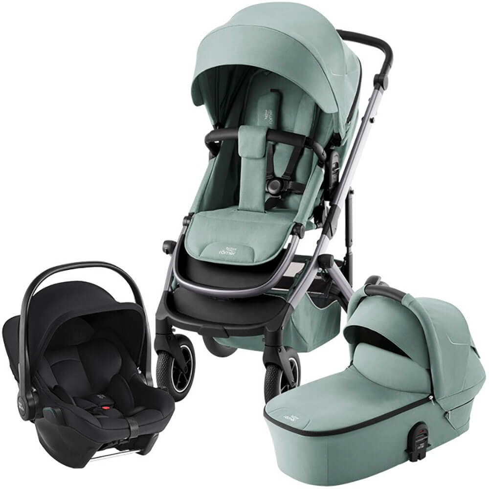 Изображение товара Детский комплект для прогулок Britax Roemer Smile 5Z и автокресло Baby-Safe Pro Space Black