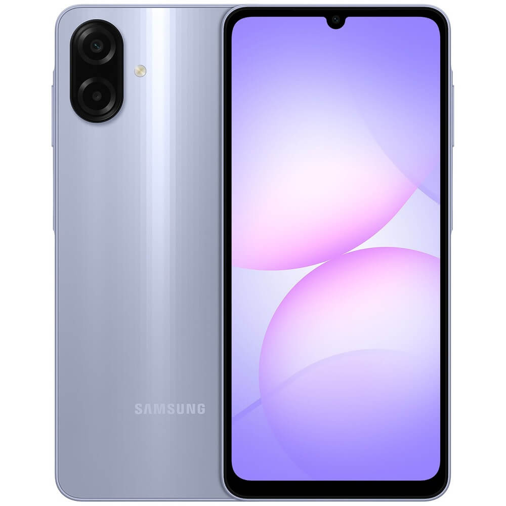Изображение товара Смартфон Samsung Galaxy A07 4+128 ГБ фиолетовый Android 15 6.7 дисплей светодиодная камера