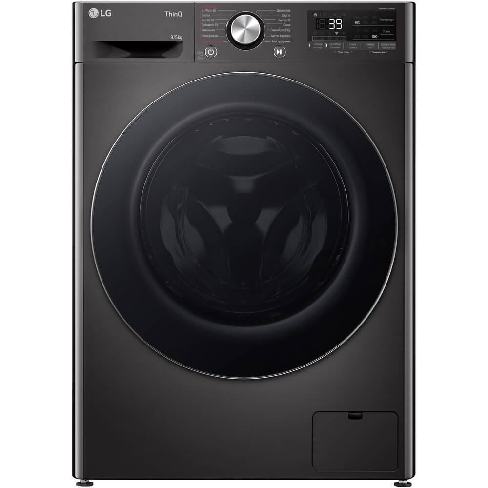 Изображение товара Стиральная машина LG F2V9FC2P узкая с функцией сушки объем 9 кг