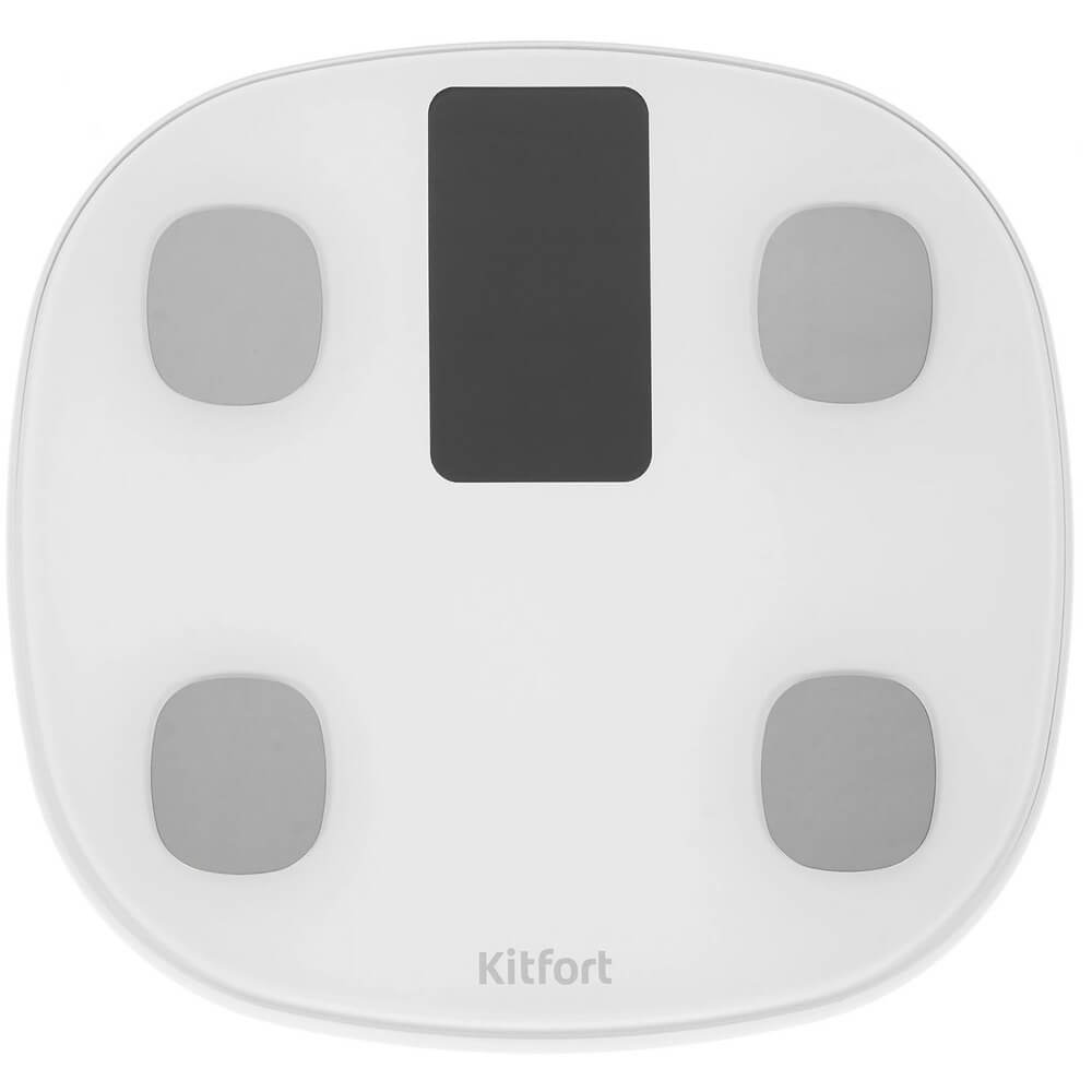 Изображение товара Напольные электронные весы Kitfort КТ-808 с Bluetooth и стеклянной платформой