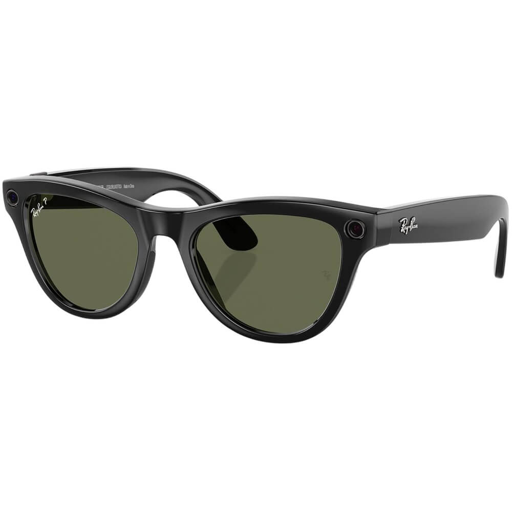 Изображение товара Умные AR-очки Ray Ban Skyler RW4010 Shiny Black с зелёными линзами G15