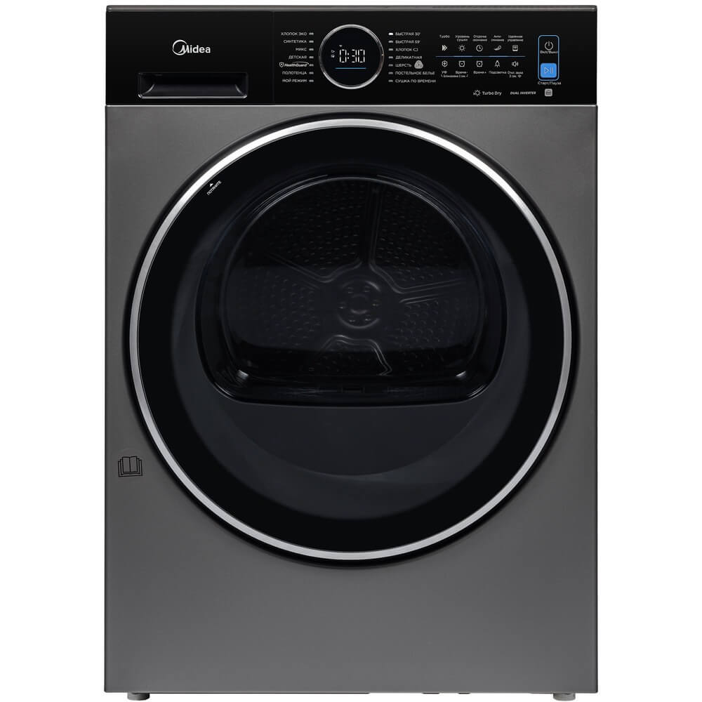 Изображение товара Сушильная машина Midea MD210H100WDB/T с тепловым насосом 10 кг