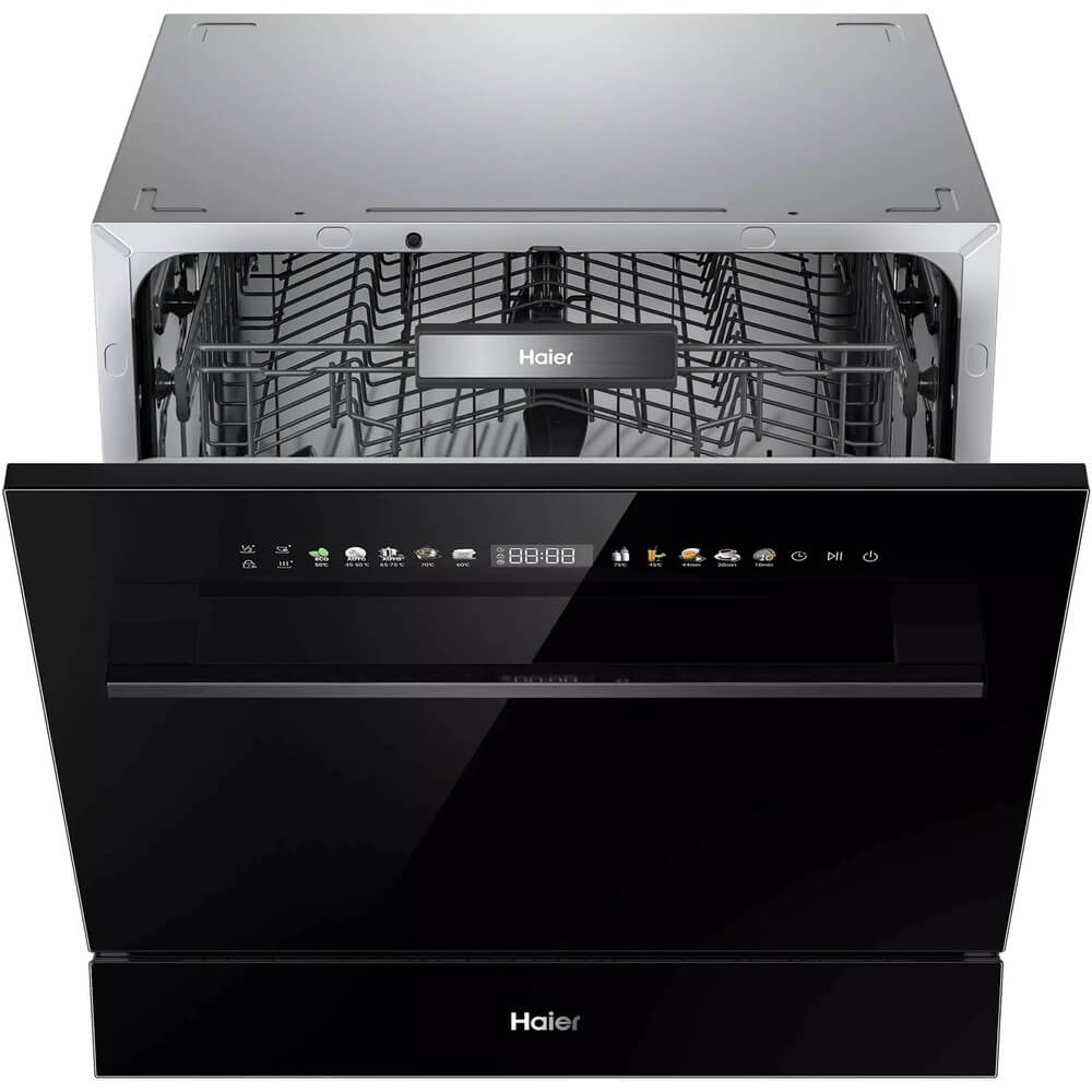 Изображение товара Встраиваемая посудомоечная машина Haier HDWI8-58BK3RU полноразмерная 8 комплектов